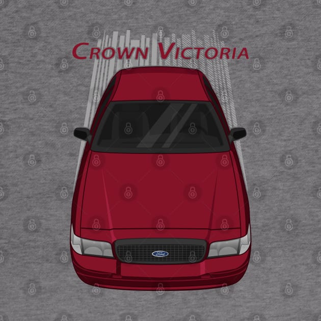 Ford Crown Victoria Police Interceptor - Dark Red by V8social